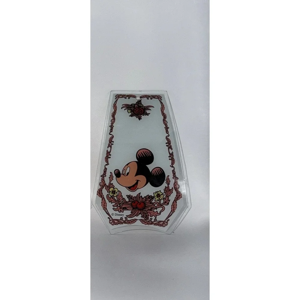 RARE Vintage Disney Mickey Mouse Glass Lamp Shade REPLACEMENT PANEL